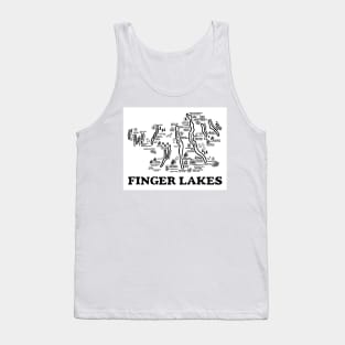 Finger Lakes Map Tank Top